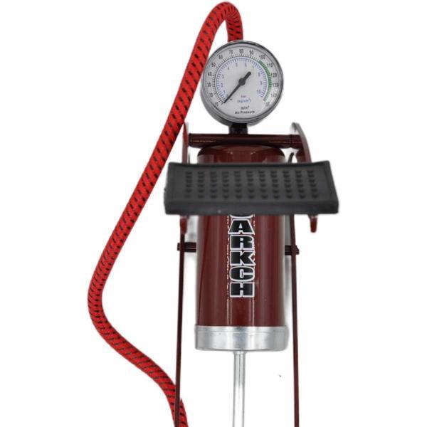 Basınç Göstergeli Ayak Pompası Araba Bisiklet Motor Lastik Pompası (4401) - Image 1