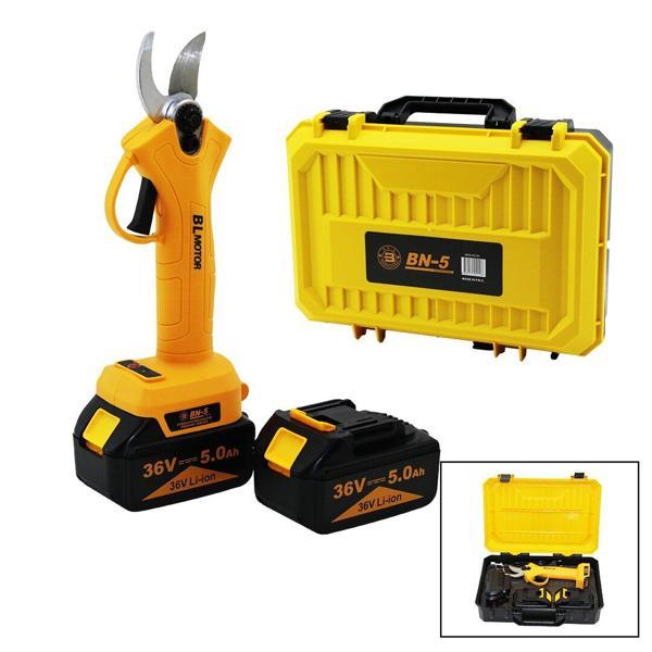 CORDLESS SHEAR YELLOW BN-5 HS-155  ŞARJLI  BAĞ MAKASI  2 BATARYA - 36V 5.0AH (4401) - Image 1
