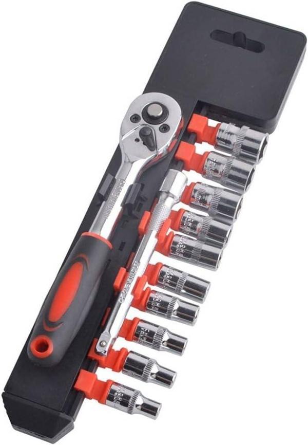 CR-V SOCKET SET 12 PARÇA  1/2 inç  VAKUMLU LOKMA SETİ (4401) - Image 1