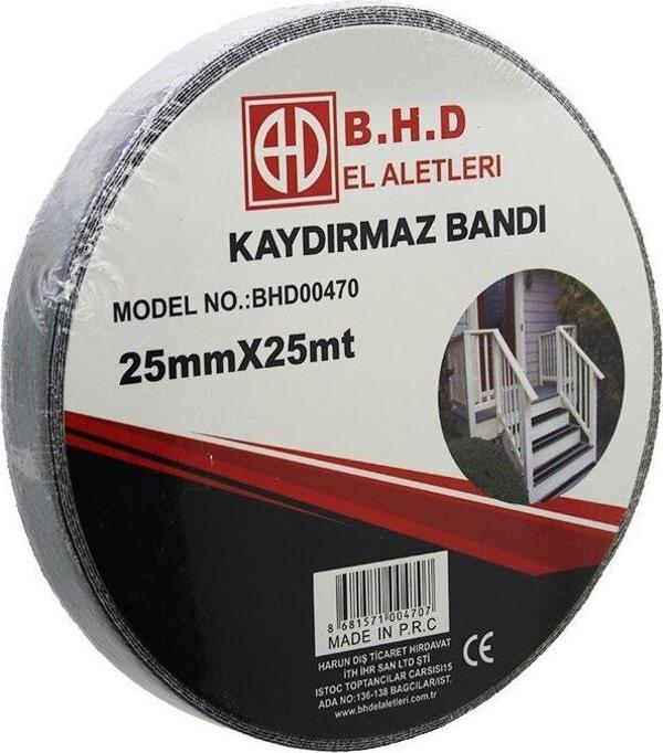25MM X 25MT KAYDIRMAZ SİYAH BANT (4401) - Image 1
