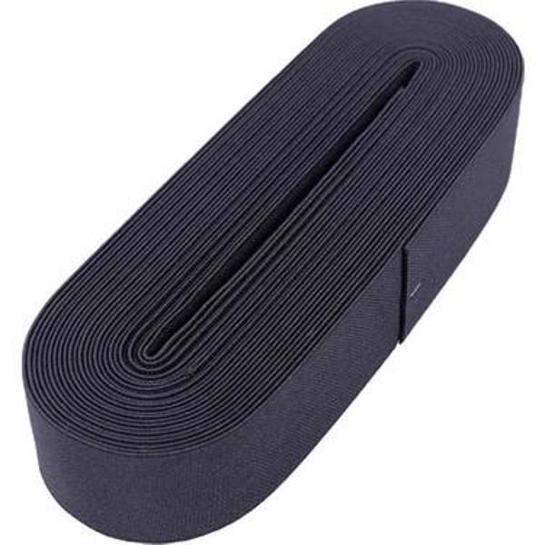 SİYAH - 4CM PAÇA LASTİK YASSI GENİŞ 10MT. (4401) - Image 1