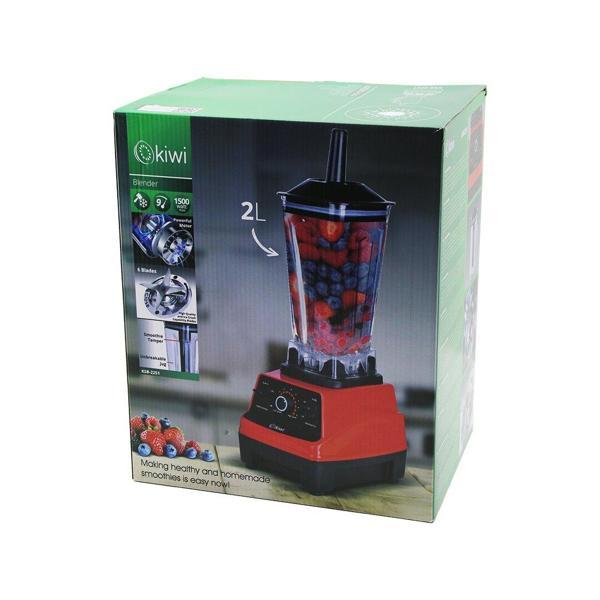 KİWİ KSB-2251 PRO STANDLI BLENDER BUZ KIRICI ÇOK AMAÇLI BLENDER DOĞRAYICI 1500W6 BIÇAKHAZNE=2LT 9 KADEME HIZ (4401) - Image 1