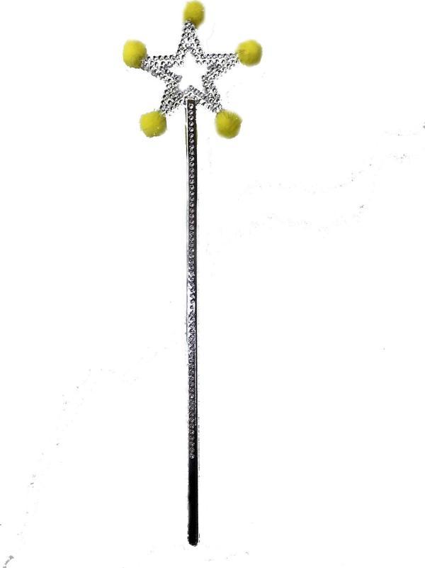 Yıldız Peri Asası Sihirli Değnek Sarı Ponponlu (4401) - Image 1