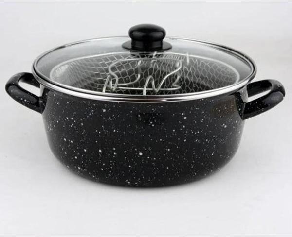 ESSAN SİYAH CAM KAPAK FRİTÖZ AZAK (4401) - Image 1