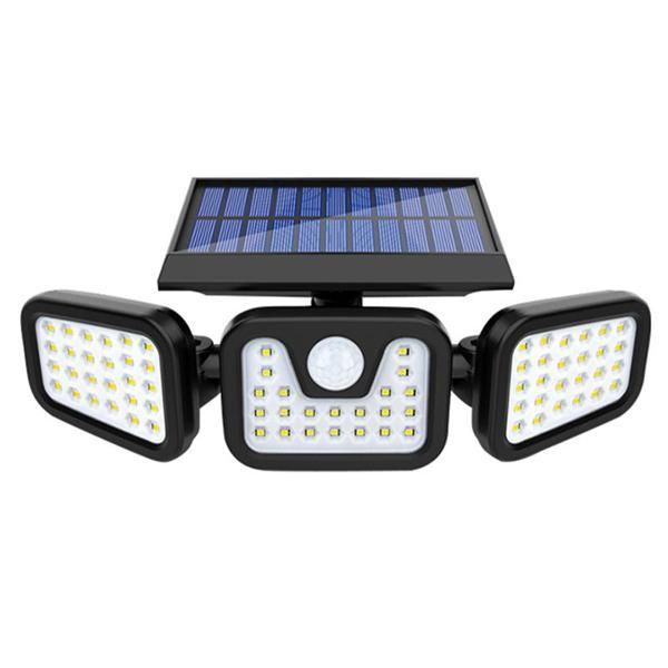MX-W771A SENSÖRLÜ 3 MODLU 74 LEDLİ SOLAR AYDINLATMALI DUVAR LAMBASI (4401) - Image 1