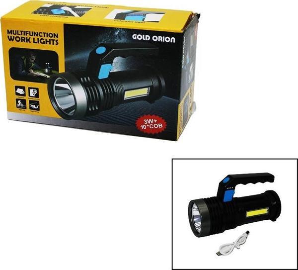 2IN1 3W - 10COB LED EL FENERİ USB ŞARJLI (4401) - Image 1