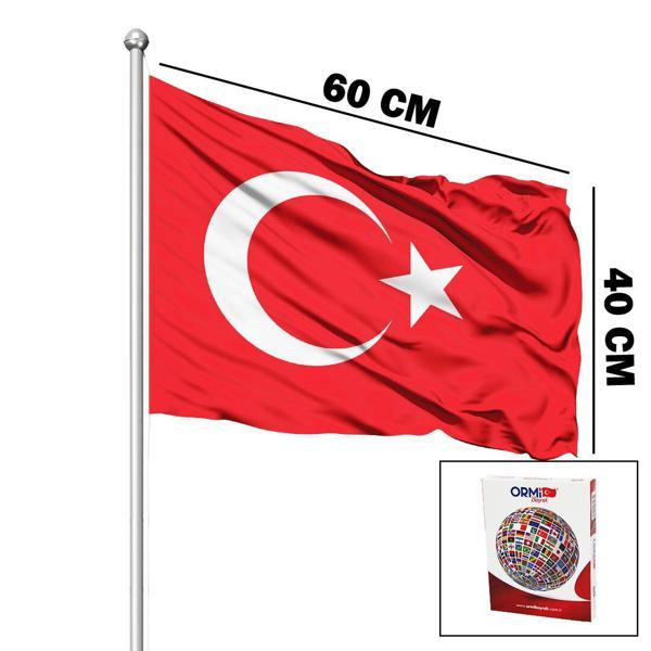 ALPAKA KUMAŞ TÜRK BAYRAK 40X60CM (4401) - Image 1