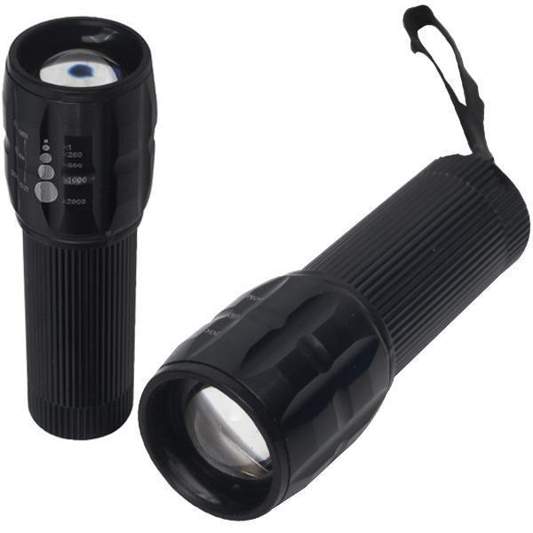 POWER LEDLİ PİLLİ ZOOMLU+FLASH ÖZELLİKLİ EL FENERİ (4401) - Image 1