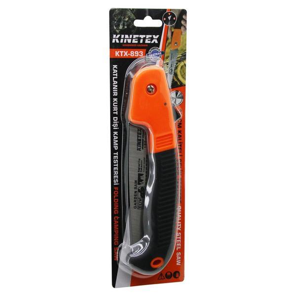 KATLANIR KURT DİŞİ  BUDAMA TESTERESİ  KİLİTLİ TESTERE:18CM - KAUÇUK KAPLAMALI PLS.SAPLI: 39CM (4401) - Image 1
