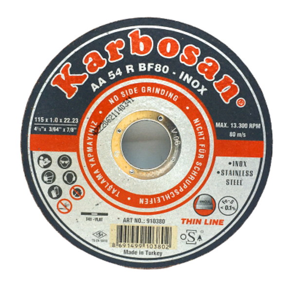İNOX METAL KESİCİ DİSK 115MMX1.0X22 (4401) - Image 1