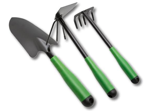 3 Parça Bahçe Seti - Çapa Tırmık Kazma Set (4401) - Image 1