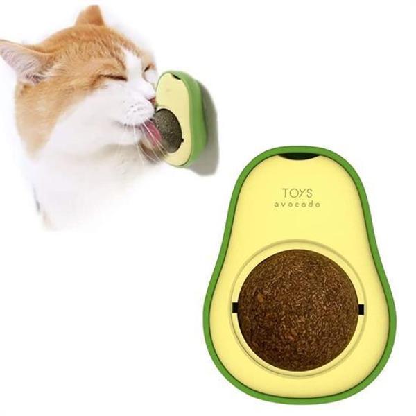 Avokado Model Yapışkanlı Kedi Oyuncağı Yenilebilir Kedi Nanesi Otu (4401) - Image 1