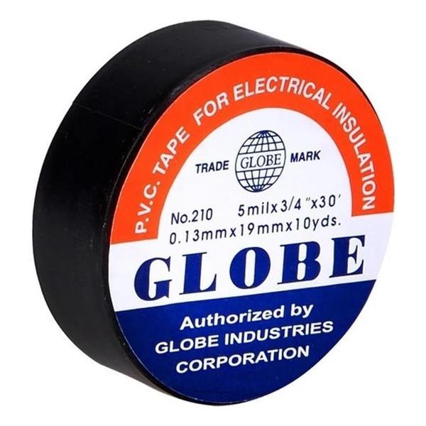 GLOBE İZOLE BANT SİYAH 10LUK  0.13MMX19MM (4401) - Image 1