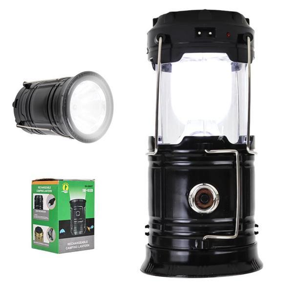1W+6LED SOLAR+ŞARJLI KAMP LAMBASI (4401) - Image 1