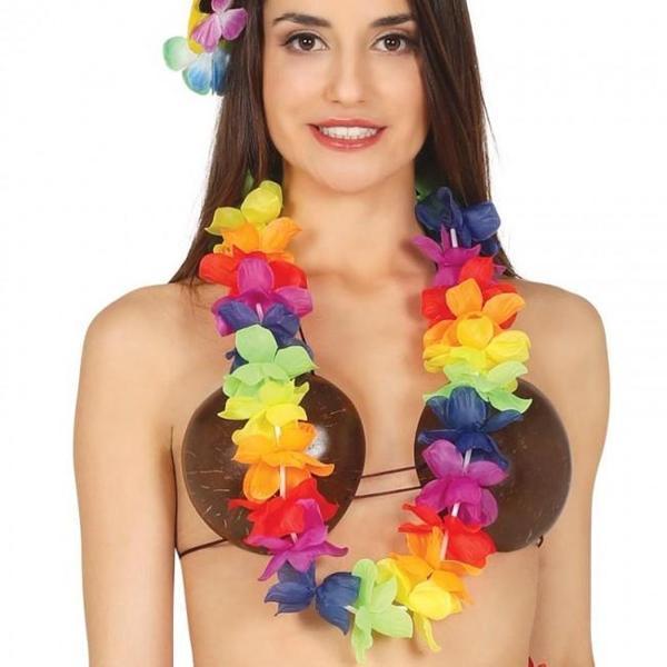 Rengarenk Hawaii Boyun Çelengi Havai Partisi Kolyesi 1 Adet (4401) - Image 1