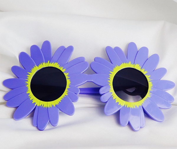 Mor Renk Papatya Şekilli Parti Gözlüğü 18x10 cm (4401) - Image 1