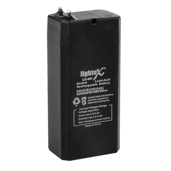 AKÜ 4 VOLT 0.8 AMPER LIGHTEX LT-407 (4401) - Image 1