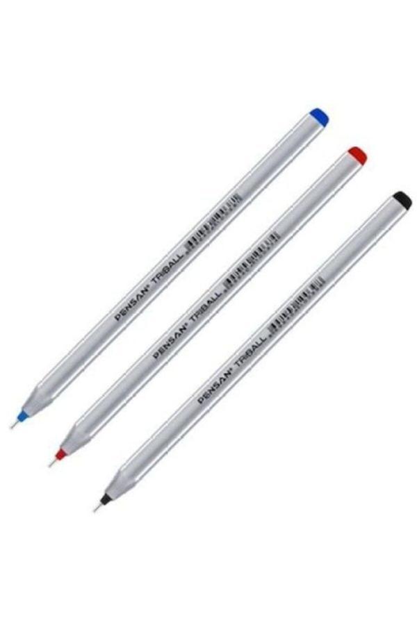 3K Pensan Tükenmez Kalem Triball Mavi 1 Mm 120 Adet - Image 1