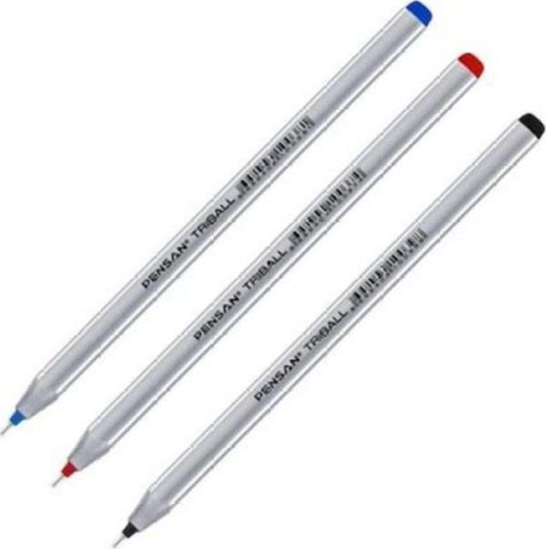 3K Pensan Tükenmez Kalem Triball Mavi 1 Mm 120 Adet - Image 1