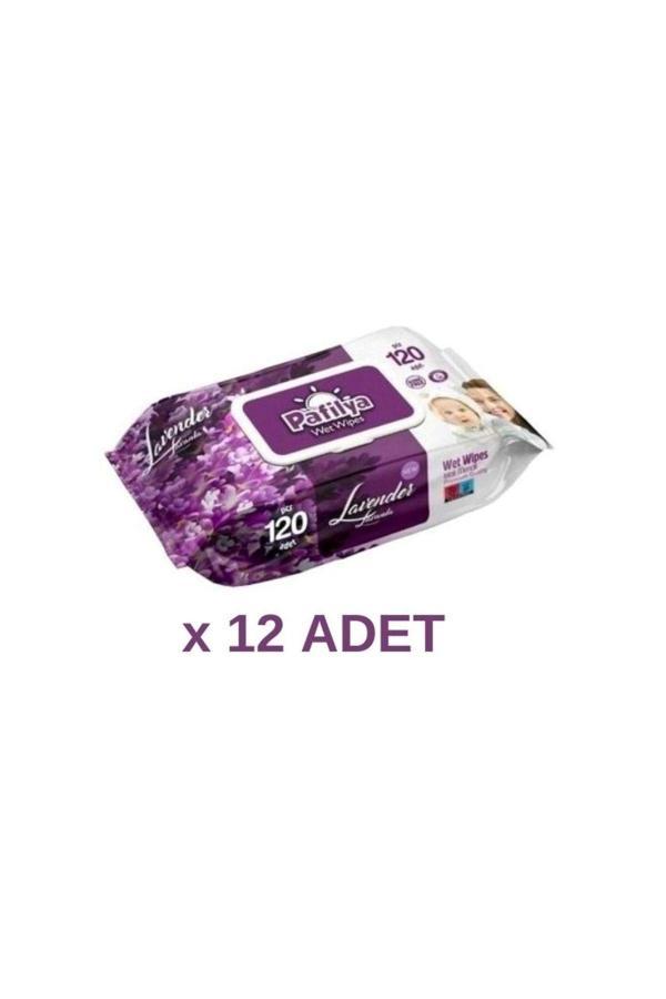 Pafilya Lavantalı Islak Havlu Mendil 120'Li X 12 Adet - Image 1