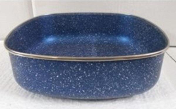 Alev Emaye Granit Kare Fırın Tebsi 26X26 Cm - Image 1