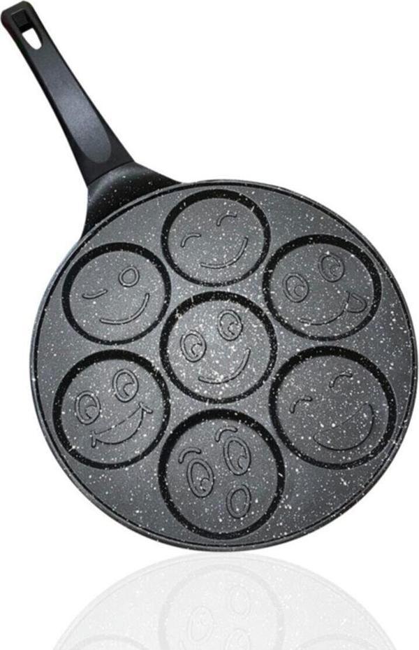 Polochef Emoji Pancake Tavası Döküm Pankek Tavası 26 Cm - Image 1