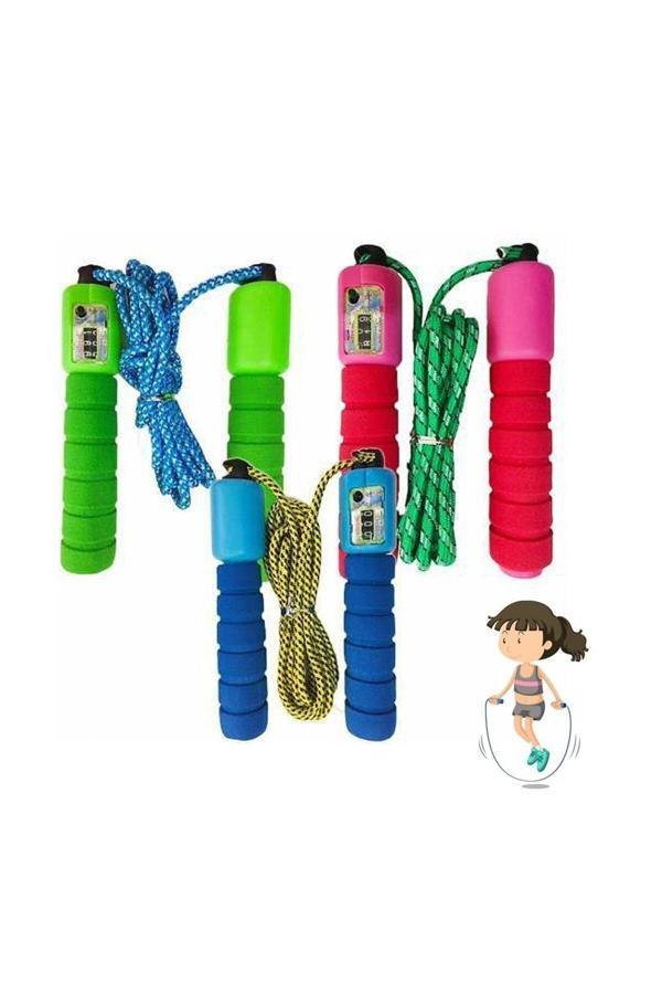 Real Çocuk Ve Yetişkin Atlama Ipi Kendinden Sayaçlı Plastik Gövdeli 2 Metre 1 Adet - Image 1