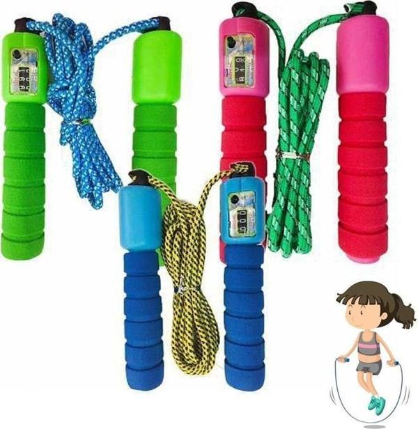 Real Çocuk Ve Yetişkin Atlama Ipi Kendinden Sayaçlı Plastik Gövdeli 2 Metre 1 Adet - Image 1