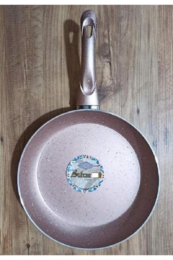 Alkar Sultan Tek Saplı Ezme Granit Tava 26 Cm -Gülkurusu - Image 1