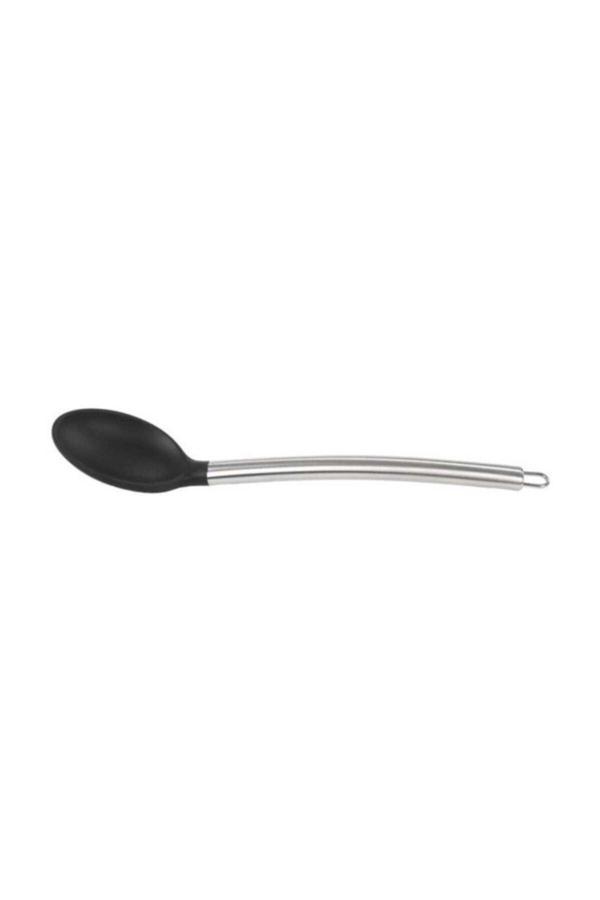 Real Silikon Kaşık - Çelik Sap Isıya Dayanıklı Silikon Kaşık (Teflon Tava Tencere Çizmez) - Image 1