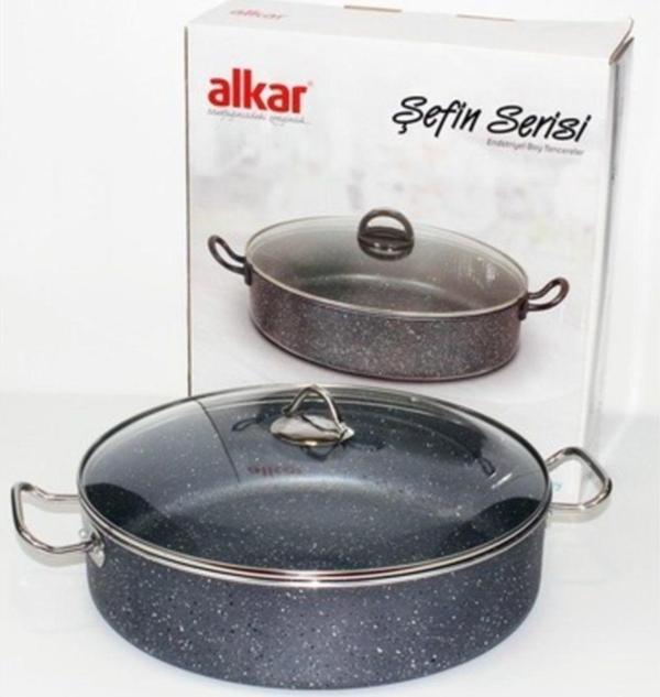 Alkar Şefin Serisi 34Cm Otantik Basık Tencere - Image 1