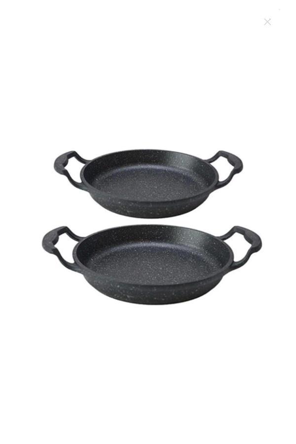 Altınbaşak Zenga Elit Alkar Döküm Granit Sahan 2'Li Set 18-20 Cm Zenga Sahan Set - Image 1