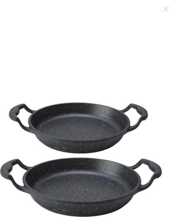 Altınbaşak Zenga Elit Alkar Döküm Granit Sahan 2'Li Set 18-20 Cm Zenga Sahan Set - Image 1