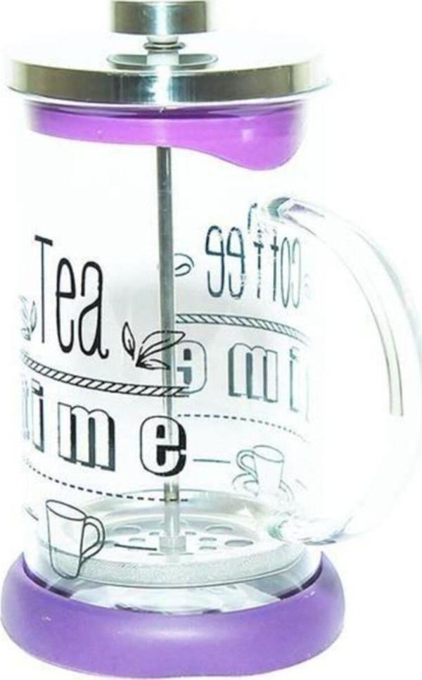 Yitian 350 Ml. French Press Bitki Çayı Demliği Mor - Image 1