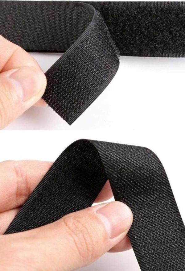 Sermet Süs Dünyası 5 Metre Siyah Cırt Cırtlı Bant-Kaliteli Cırt Bant-Cırt Cırt Band-Çift Taraflı Cırt En 2Cm X Boy 5 Mt - Image 1