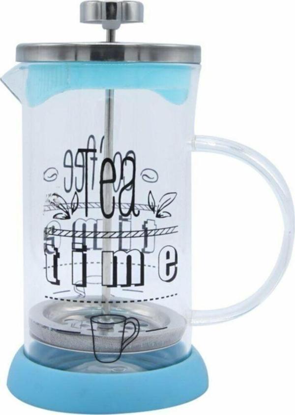 Yitian French Press Bitki Çayı Demliği Mavi 350  Ml - Image 1