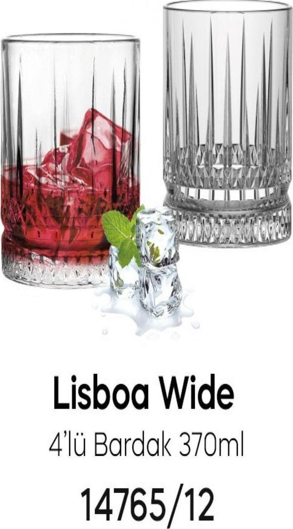 Gpturkgrup Perotti Melony Wıde 4`Lü Bardak 370Ml 14765 - Image 1