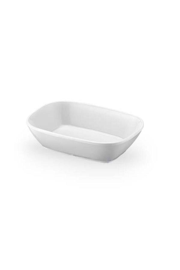Gültaş Beyaz  No:2 Melamin Kayık Tabak 6 Lı 17X12 Cm Kahvaltılık Kırılmaz Tabak - Image 1