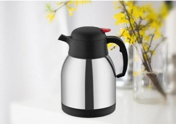 Remetta Caldo Çelik Termos 2 Litre Mor Siyah - Image 1