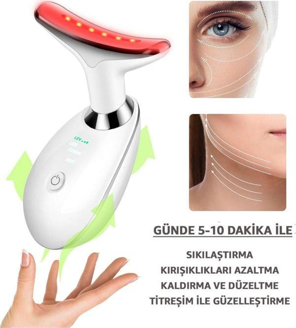 Sermet Süs Dünyası Sermetsüsdünyası Yüz Ve Boyun Kırşıklık Giderici Ems Güzellik Cihazı ( Gıdık,Sarkma,Kırışıklık) - Image 1
