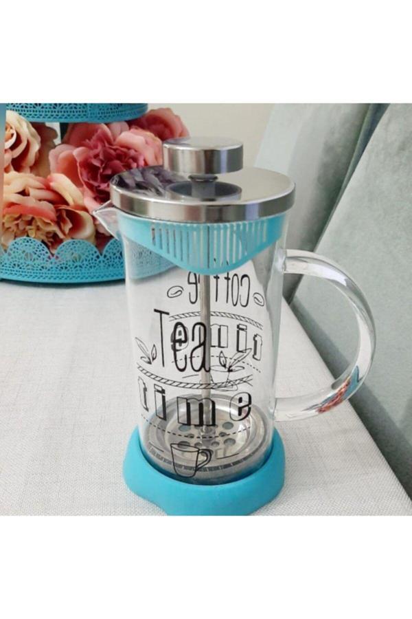Balsa Kahve Ve Çay French Press,Silikon French Press Bitki Çayı Demliği Filtre Kahve Potu 350Ml - Image 1