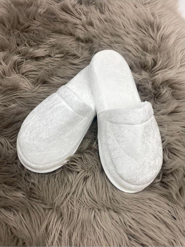 Beberazzi Hastane Çıkışı Anne Bebek Hamile Lohusa Terlik - Beyaz – Lohusa Seti – Lohusa Seti – Lohusa Seti - Image 1