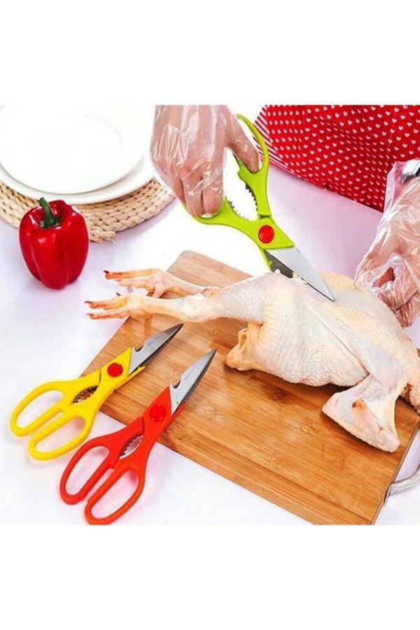 Biotech Mutfak Makası Paslanmaz Çelik Tavuk Kemik Makas Kesici Aşçı - Image 1
