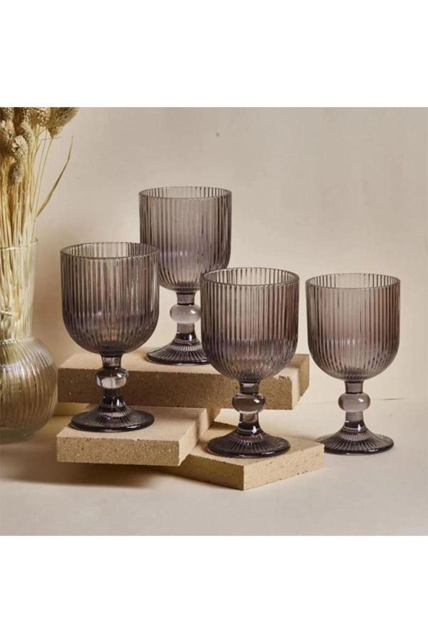 Lady Home İmola 4'Lü Bardak - Füme - 375 Ml - Image 1