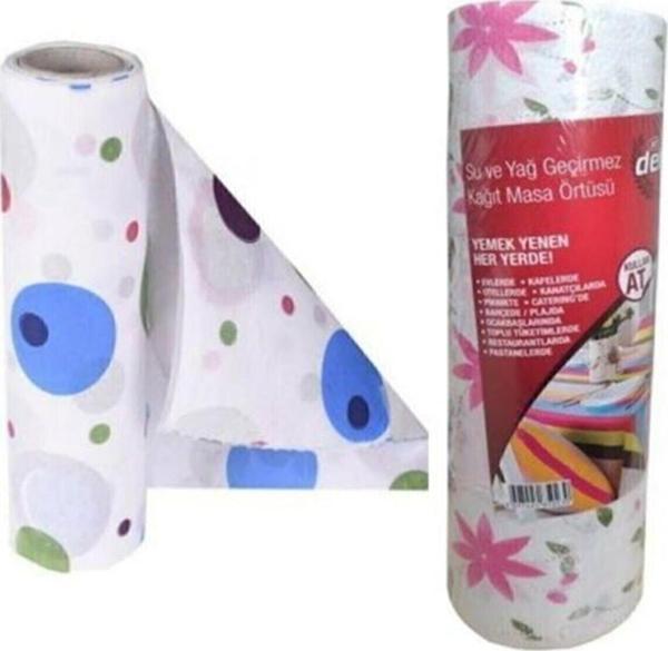 Bosspack Kullan At Masa Örtüsü Sıvı Geçirmez(1 Rulo) Tek Kullanımlık 100X120 Cm Sofra Kağıdı (10 Adet) - Image 1
