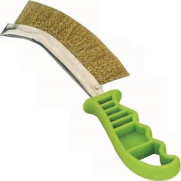 Leo Plastik Saplı El Tipi Tel Fırça Sarı Telli - Image 1