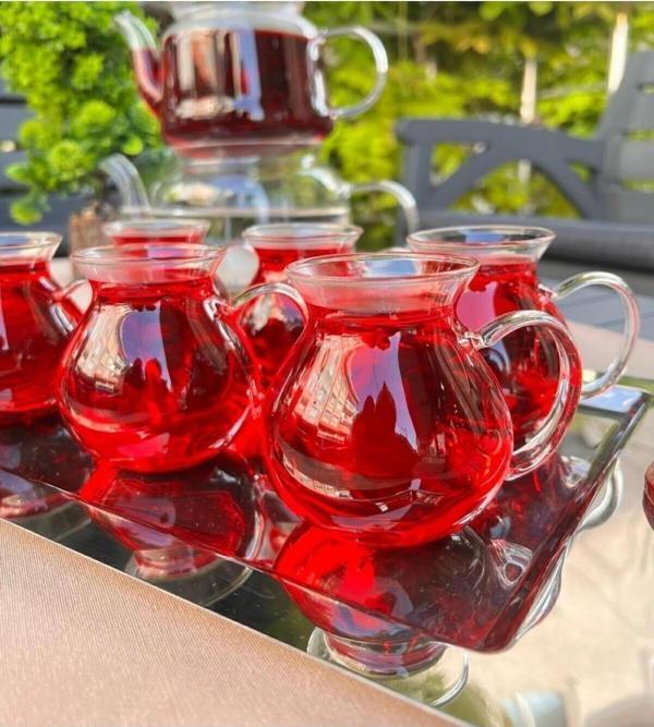 Butik Keyfi Ala Borosiliklat Cam Çay Bardağı 220Ml 6'Lı (Keyfi Ala Çay Bardağı) - Image 1