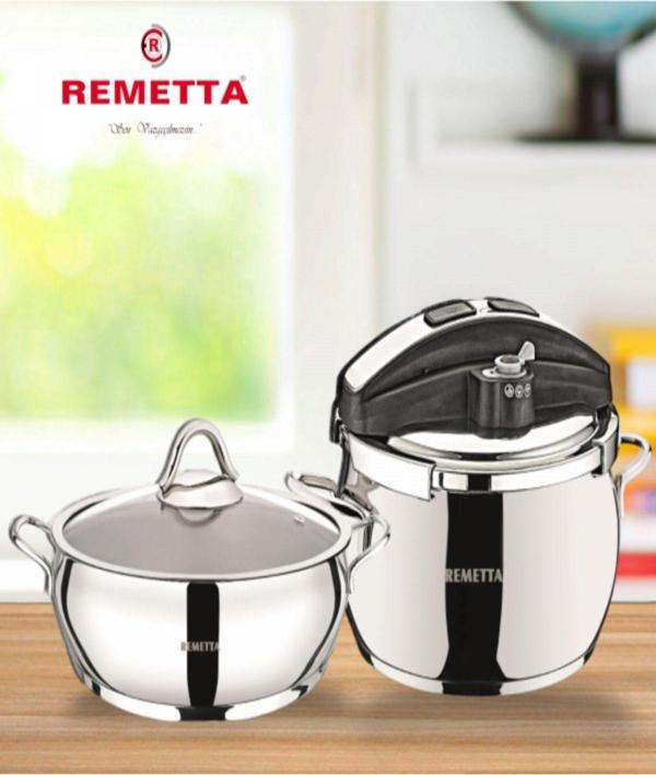 Remetta Pratik Düdüklü 2Li Tencere Seti 5,9 Lt 9887*2 - Image 1