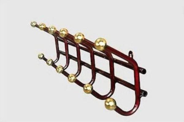 Met Al Duvar Askısı Bordo 6 Parmak - Image 1