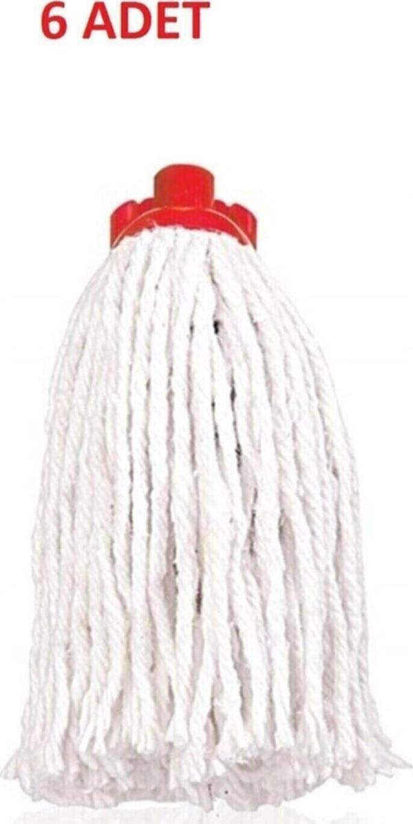 Cotton Small Ip Mop Püskülü Temizlik Mopu Ip Model (6 Adet) - Image 1